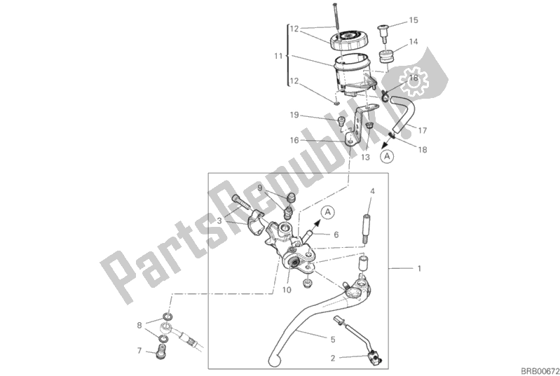 Toutes les pièces pour le Pompe De Frein Avant du Ducati Scrambler Cafe Racer 803 2020